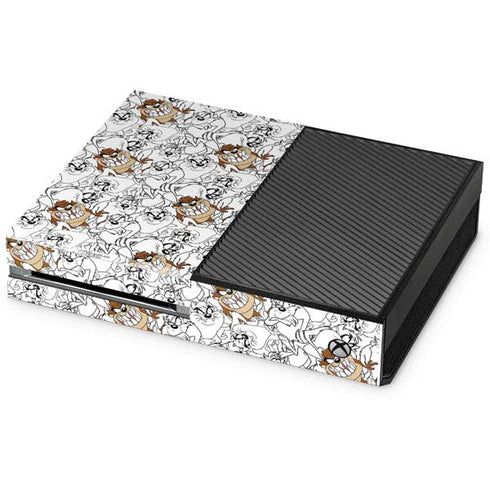 Looney Tunes Tasmanian Devil Super Sized Pattern Xbox One Console Skin