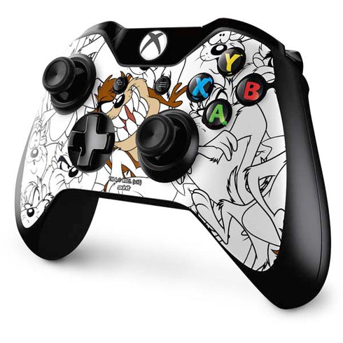Looney Tunes Tasmanian Devil Super Sized Pattern Xbox One Controller Skin