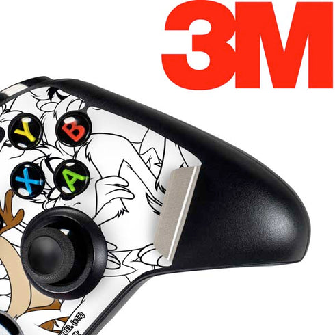 Looney Tunes Tasmanian Devil Super Sized Pattern Xbox One Controller Skin