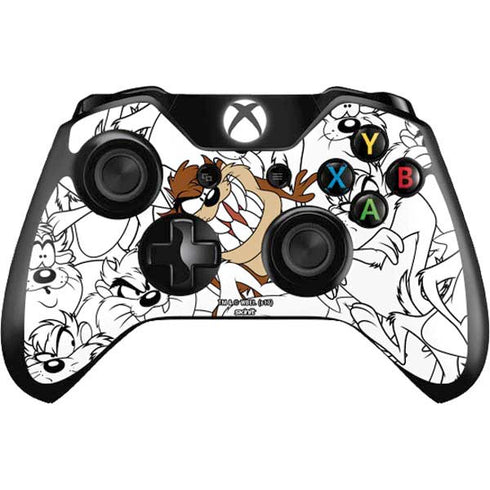 Looney Tunes Tasmanian Devil Super Sized Pattern Xbox One Controller Skin