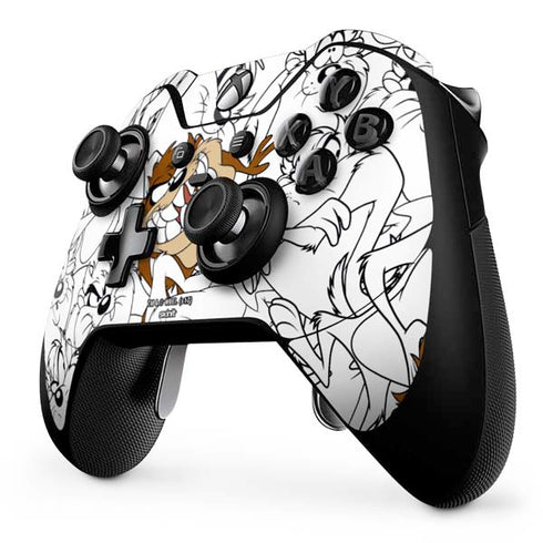 Looney Tunes Tasmanian Devil Super Sized Pattern Xbox One Elite Controller Skin