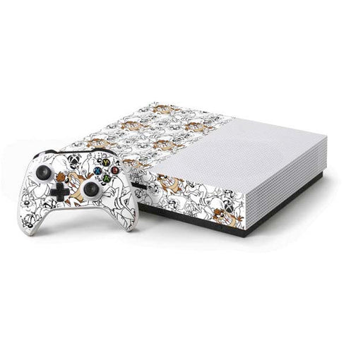 Looney Tunes Tasmanian Devil Super Sized Pattern Xbox One Skins