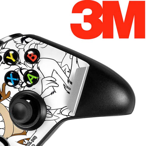 Looney Tunes Tasmanian Devil Super Sized Pattern Xbox One S Controller Skin