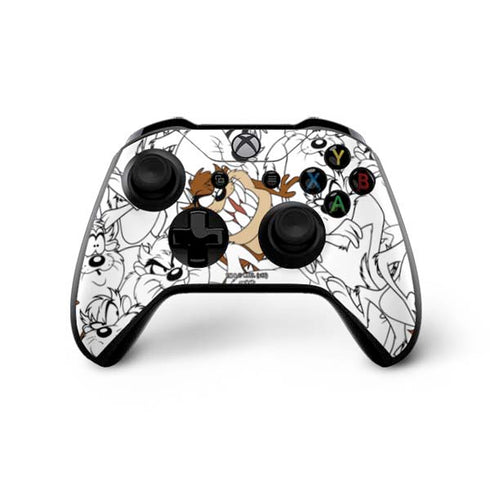 Looney Tunes Tasmanian Devil Super Sized Pattern Xbox One X Bundle Skin