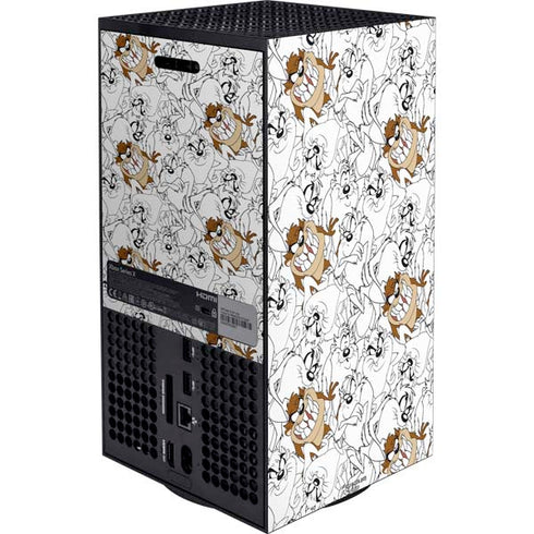 Looney Tunes Tasmanian Devil Super Sized Pattern Xbox Series X Bundle Skin