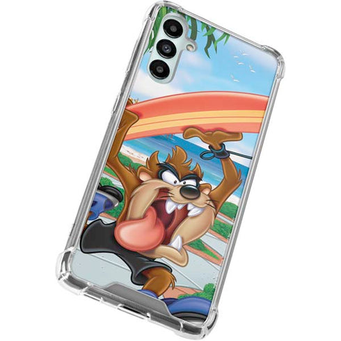 Looney Tunes Tasmanian Devil Surfboard Galaxy A15 5G Clear Case