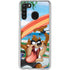 Looney Tunes Tasmanian Devil Surfboard Galaxy A21 Clear Case