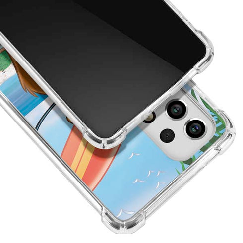 Looney Tunes Tasmanian Devil Surfboard Galaxy A53 5G Clear Case