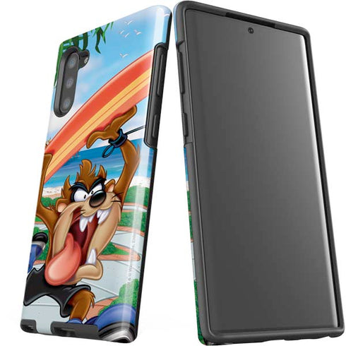 Looney Tunes Tasmanian Devil Surfboard Galaxy Note 10 Pro Case