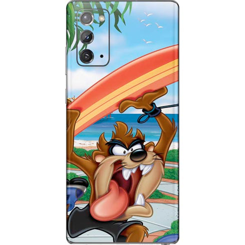 Looney Tunes Tasmanian Devil Surfboard Galaxy Note20 5G Skin