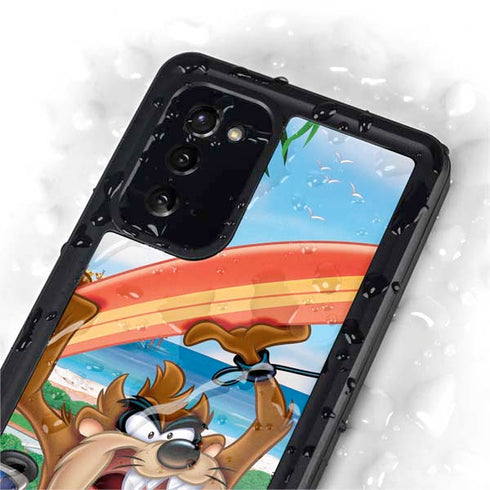 Looney Tunes Tasmanian Devil Surfboard Galaxy Note20 5G Waterproof Case