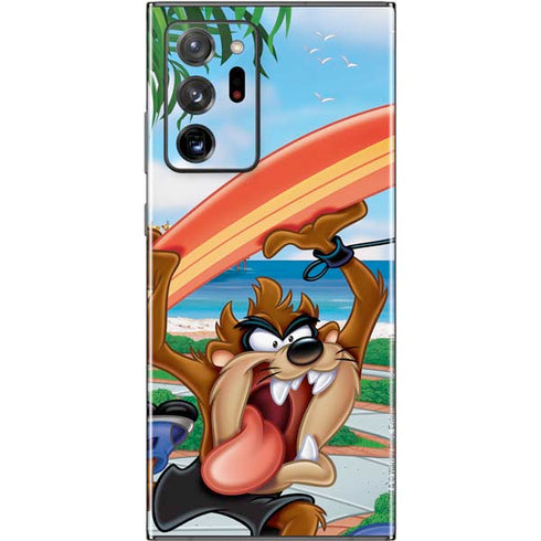 Looney Tunes Tasmanian Devil Surfboard Galaxy Note20 Ultra 5G Skin