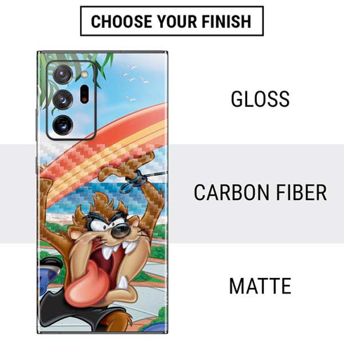Looney Tunes Tasmanian Devil Surfboard Galaxy Note20 Ultra 5G Skin