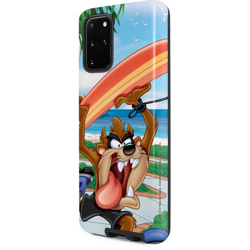 Looney Tunes Tasmanian Devil Surfboard Galaxy S20 Plus Pro Case