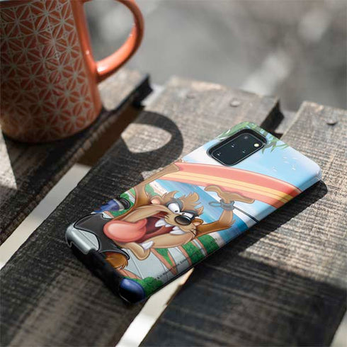 Looney Tunes Tasmanian Devil Surfboard Galaxy S20 Plus Pro Case
