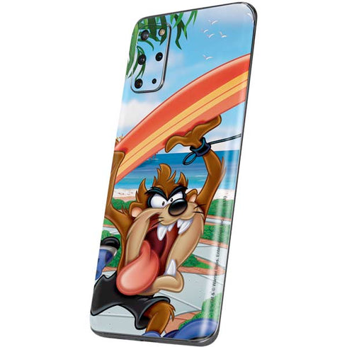 Looney Tunes Tasmanian Devil Surfboard Galaxy S20 Plus Skin