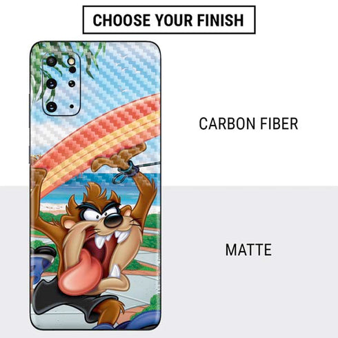 Looney Tunes Tasmanian Devil Surfboard Galaxy S20 Plus Skin