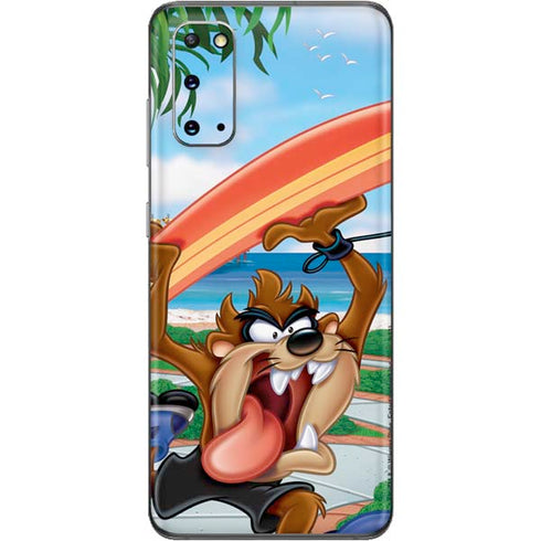 Looney Tunes Tasmanian Devil Surfboard Galaxy S20 Skin