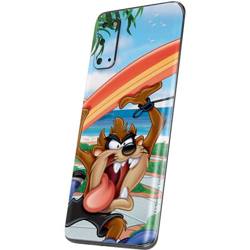 Looney Tunes Tasmanian Devil Surfboard Galaxy S20 Skin