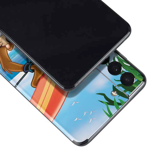 Looney Tunes Tasmanian Devil Surfboard Galaxy S21 5G Skin