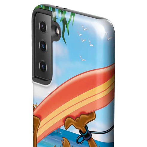 Looney Tunes Tasmanian Devil Surfboard Galaxy S21 FE Pro Case