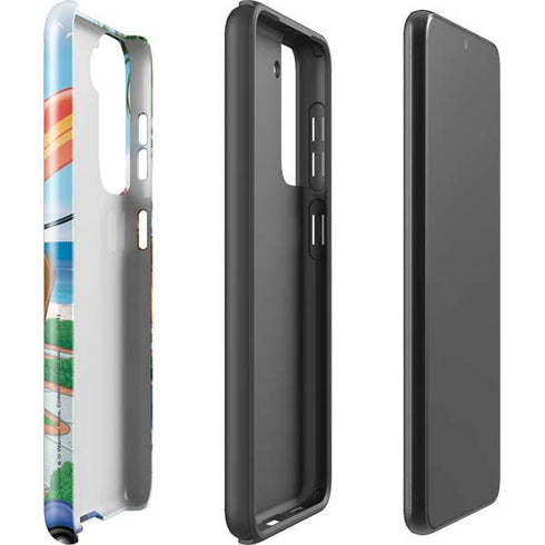 Looney Tunes Tasmanian Devil Surfboard Galaxy S21 FE Pro Case