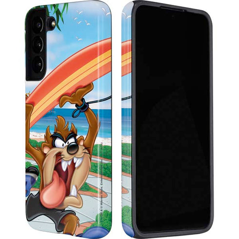 Looney Tunes Tasmanian Devil Surfboard Galaxy S22 Plus Pro Case