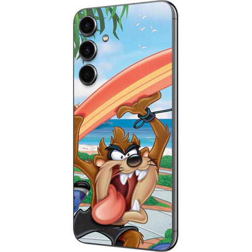 Looney Tunes Tasmanian Devil Surfboard Galaxy S23 FE Skin