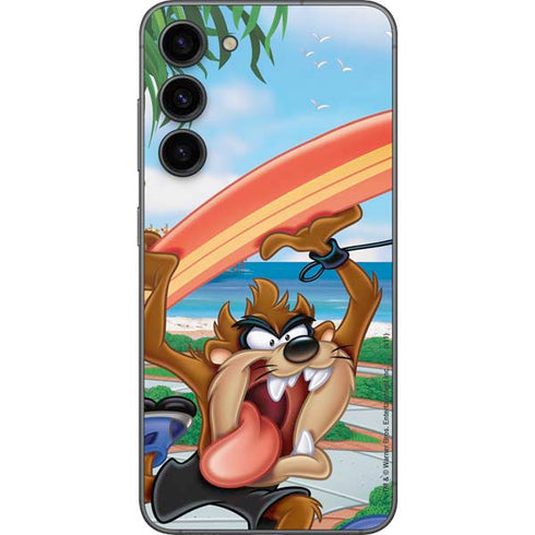 Looney Tunes Tasmanian Devil Surfboard Galaxy S23 Plus Skin