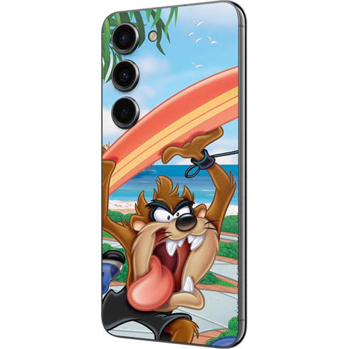 Looney Tunes Tasmanian Devil Surfboard Galaxy S23 Skin