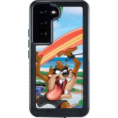Looney Tunes Tasmanian Devil Surfboard Galaxy S23 Waterproof Case