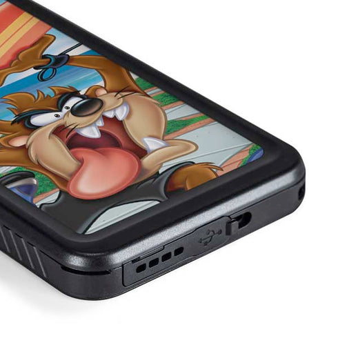 Looney Tunes Tasmanian Devil Surfboard Galaxy S23 Waterproof Case