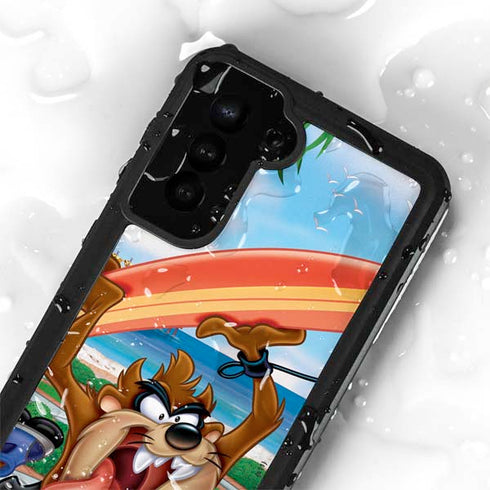 Looney Tunes Tasmanian Devil Surfboard Galaxy S23 Waterproof Case