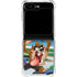 Looney Tunes Tasmanian Devil Surfboard Galaxy Z Flip5 5G Clear Case