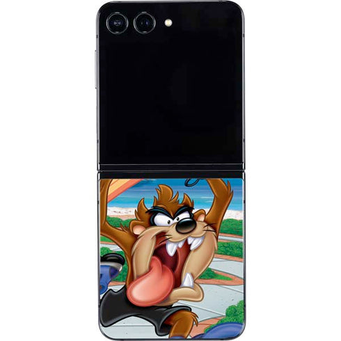 Looney Tunes Tasmanian Devil Surfboard Galaxy Z Flip5 5G Skin