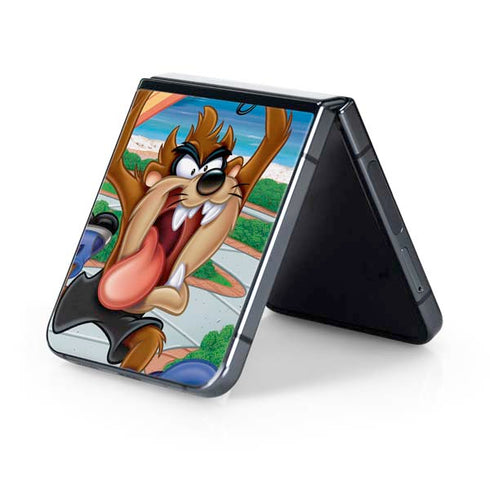 Looney Tunes Tasmanian Devil Surfboard Galaxy Z Flip5 5G Skin