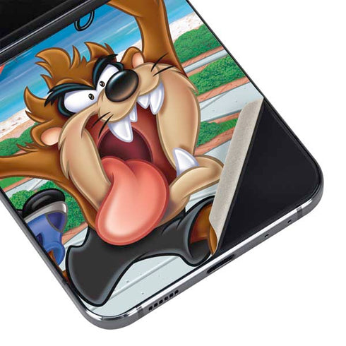 Looney Tunes Tasmanian Devil Surfboard Galaxy Z Flip5 5G Skin