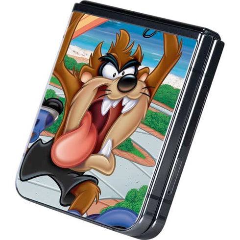 Looney Tunes Tasmanian Devil Surfboard Galaxy Z Flip5 5G Skin