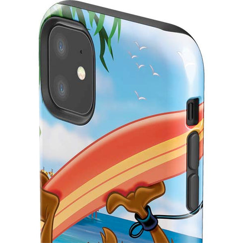 Looney Tunes Tasmanian Devil Surfboard iPhone 11 Impact Case