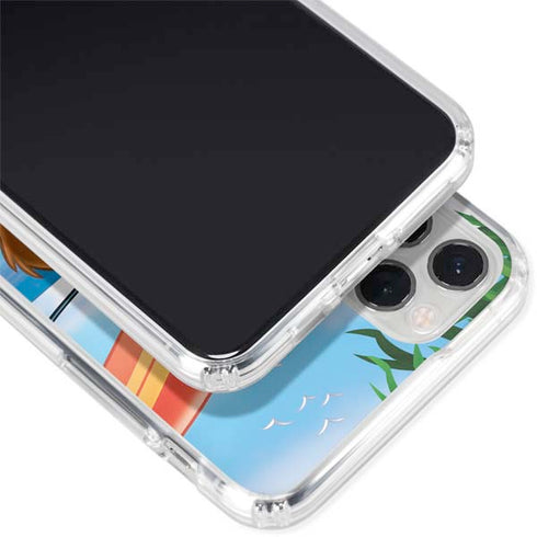 Looney Tunes Tasmanian Devil Surfboard iPhone 11 Pro Clear Case