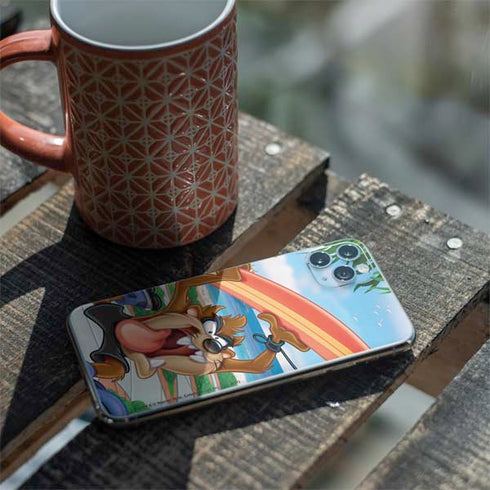 Looney Tunes Tasmanian Devil Surfboard iPhone 11 Pro Max Skin