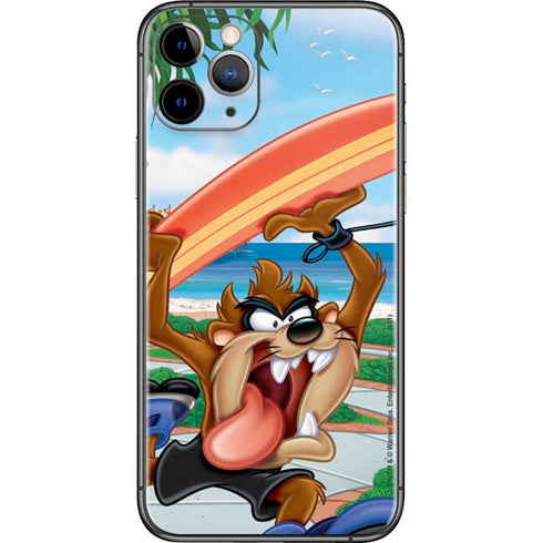Looney Tunes Tasmanian Devil Surfboard iPhone 11 Pro Skin