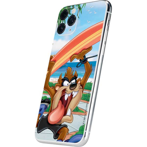 Looney Tunes Tasmanian Devil Surfboard iPhone 11 Pro Skin