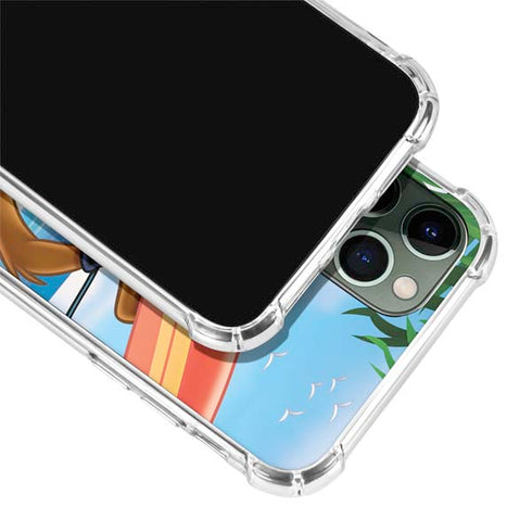 Looney Tunes Tasmanian Devil Surfboard iPhone 12 Pro Max Clear Case
