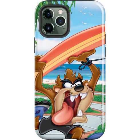 Looney Tunes Tasmanian Devil Surfboard iPhone 12 Pro Max Impact Case