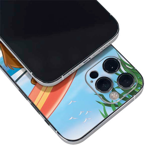 Looney Tunes Tasmanian Devil Surfboard iPhone 12 Pro Skin