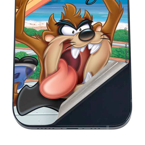 Looney Tunes Tasmanian Devil Surfboard iPhone 12 Skin