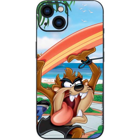 Looney Tunes Tasmanian Devil Surfboard iPhone 13 Skin