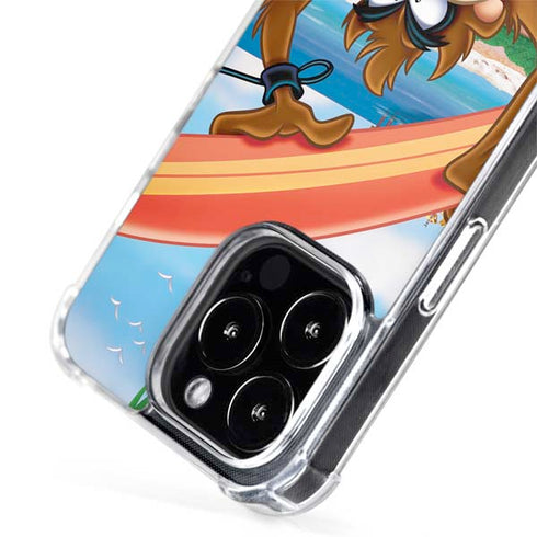 Looney Tunes Tasmanian Devil Surfboard iPhone 15 Pro MagSafe Case