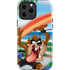 Looney Tunes Tasmanian Devil Surfboard iPhone 15 Pro Max Impact Case